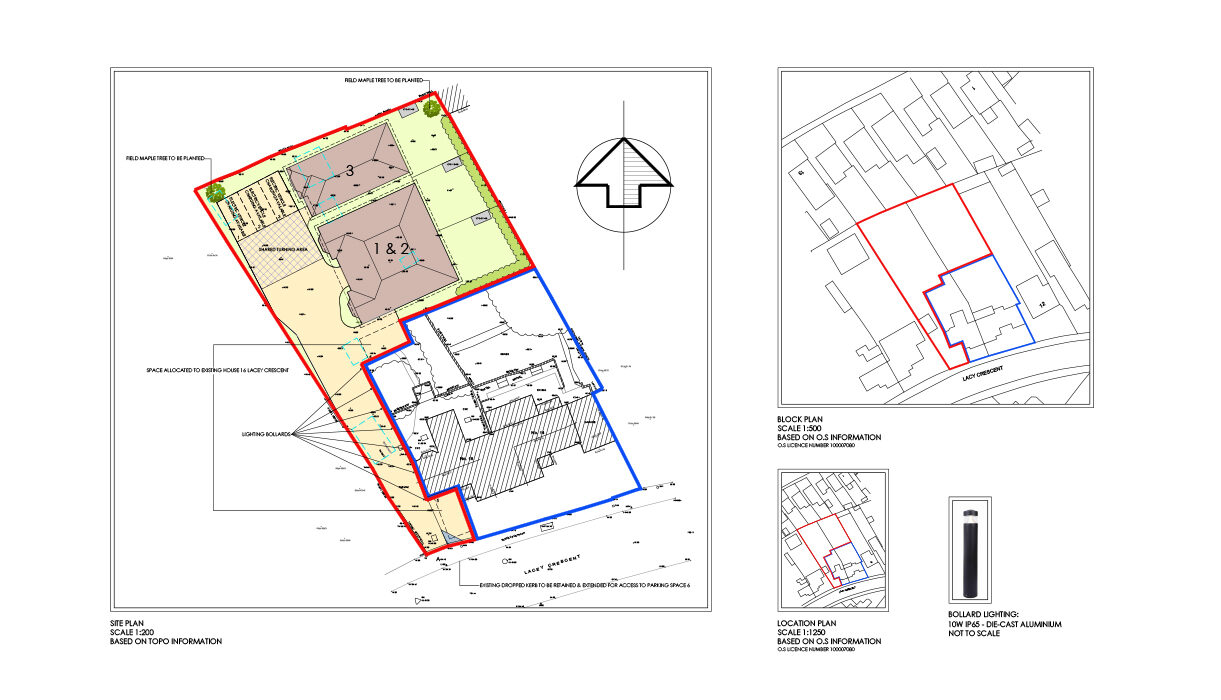 Lacey Close development external architect plan